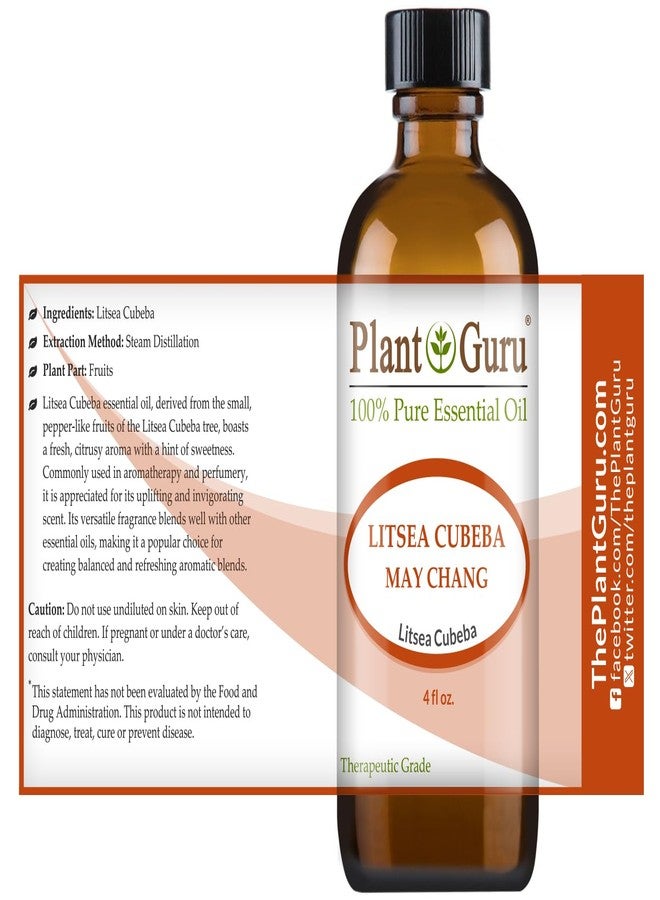 بلانت جورو زيت ليتسيا كوبيبا (ماي تشانغ) العطري 4 أونصة. نقي 100% غير مخفف، درجة علاجية. - Image 2